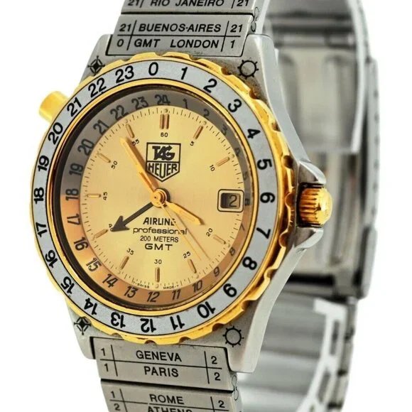 Tag Heuer 35mm Men's Professional 200M Airline 24h Dial GMT Watch